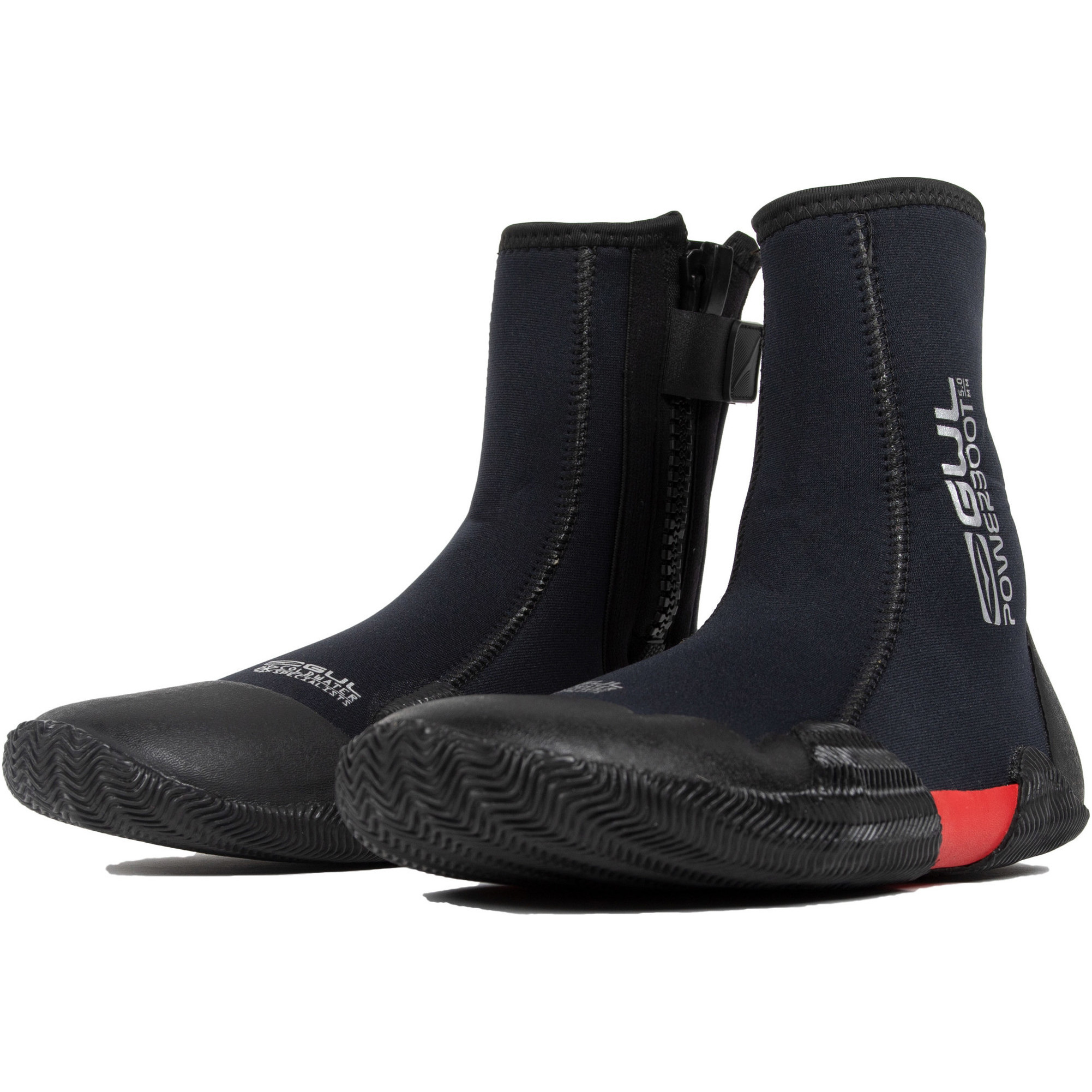 2025 GUL Junior 5mm Power Easy-Zip Boots BO1307-B8 - Black